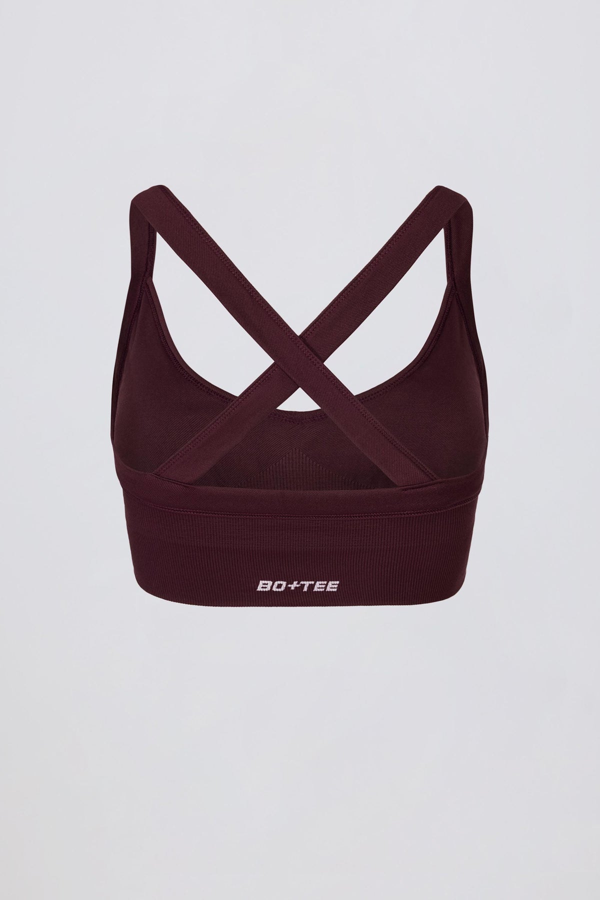 Super Sculpt Seamless Crossback Sports Bra In Burgundy