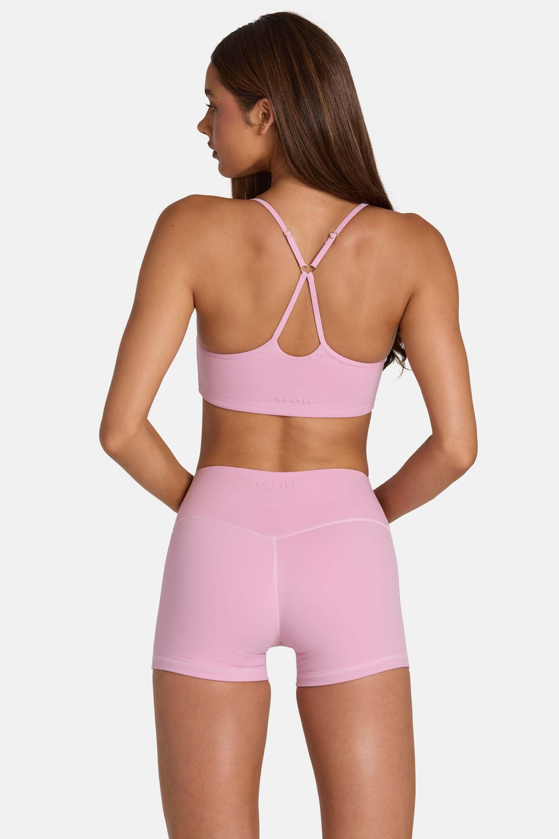 Soft Active Low-impact Sports Bra In Sweet Pink