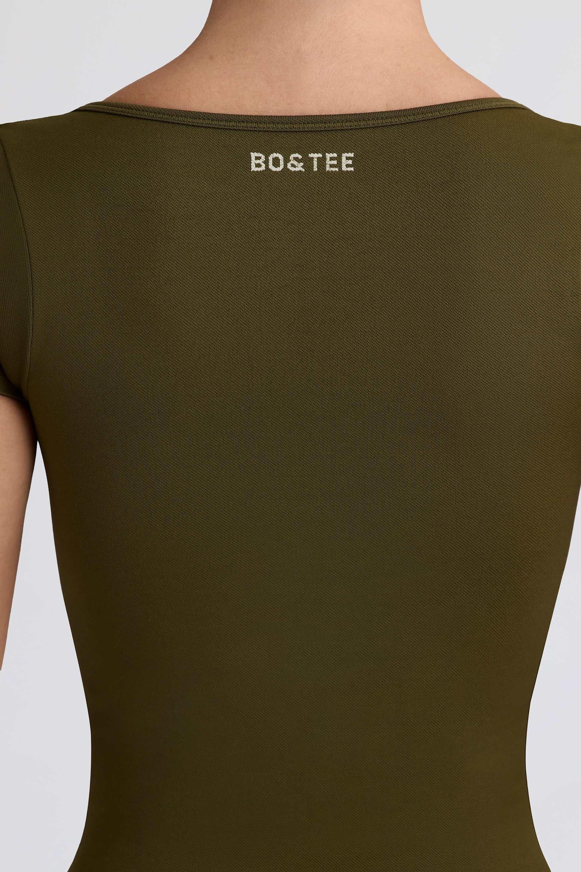 Super Sculpt Seamless T-shirt In Dark Green