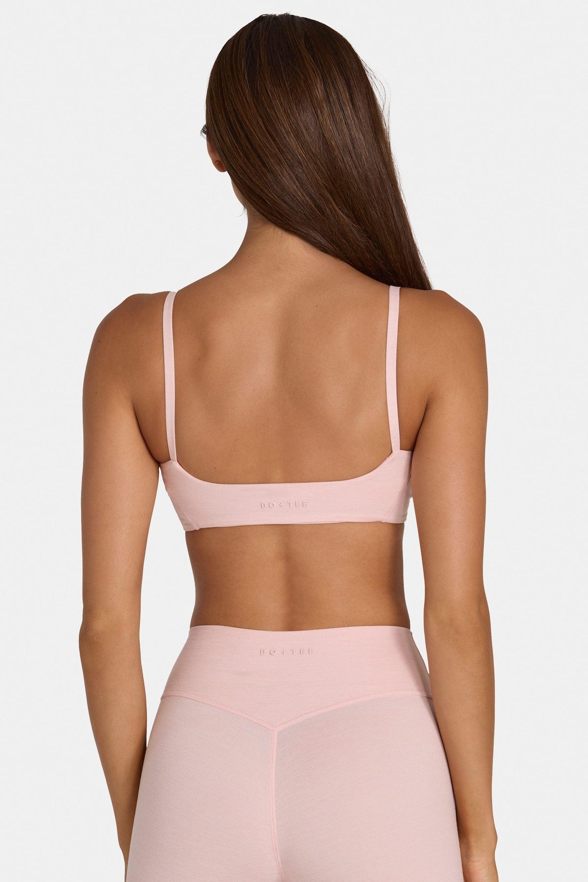 Soft Active Low-impact Sports Bra In Blush Marl