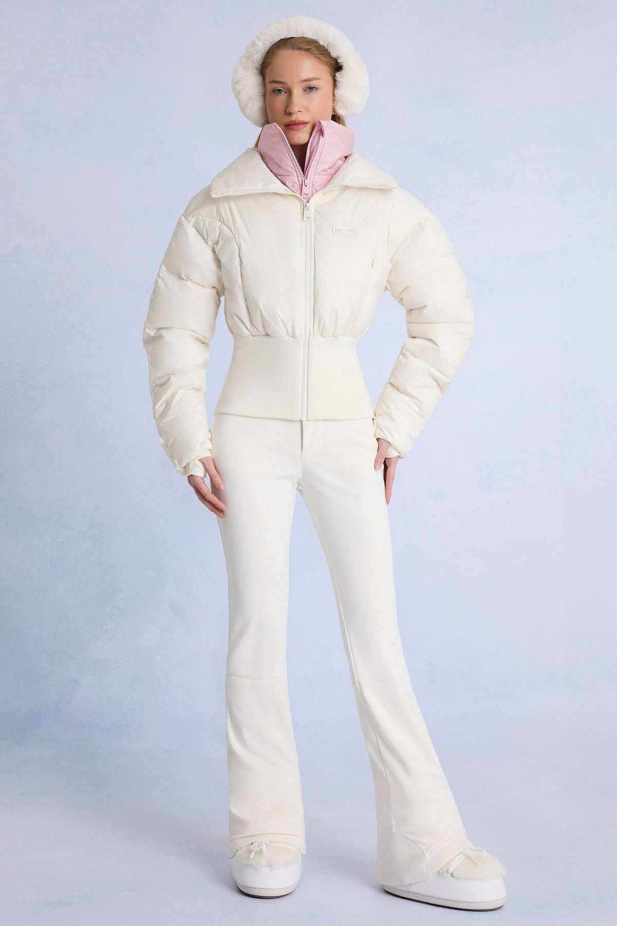 Waterproof Layered Ski Jacket In Ice