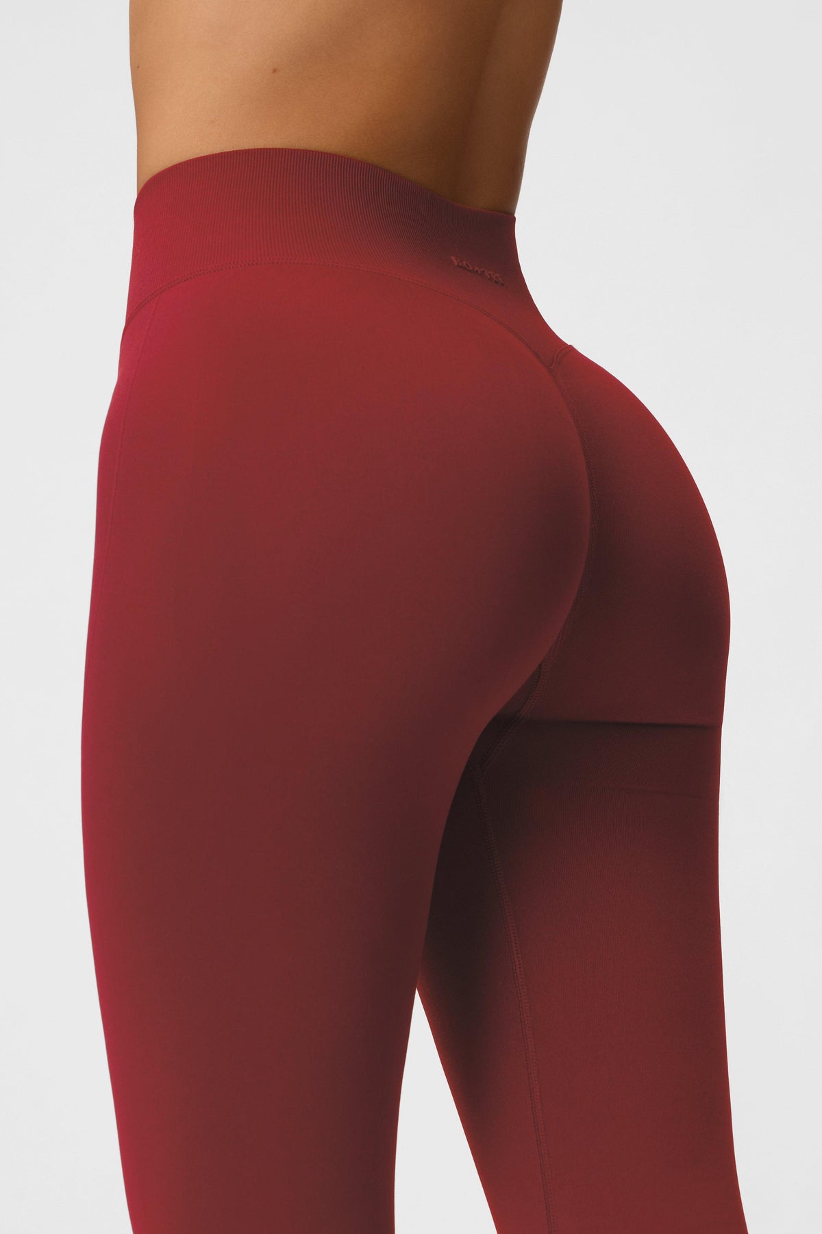 Seamless Full-length Leggings In Dark Cherry
