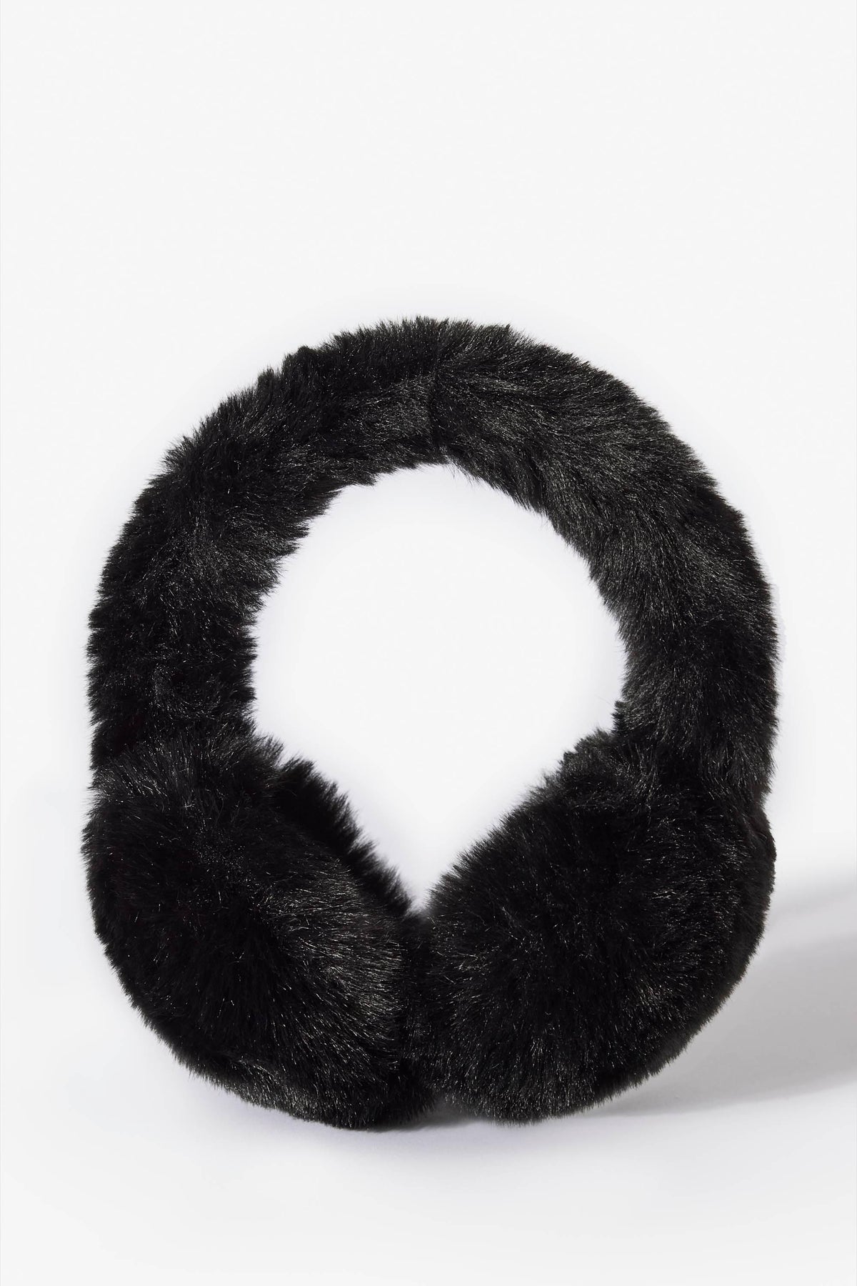 Faux-fur Earmuffs In Black