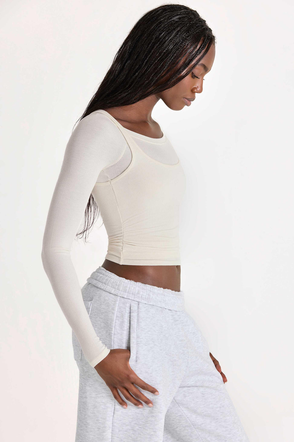 Buttercloud™ Layered Top In Coconut