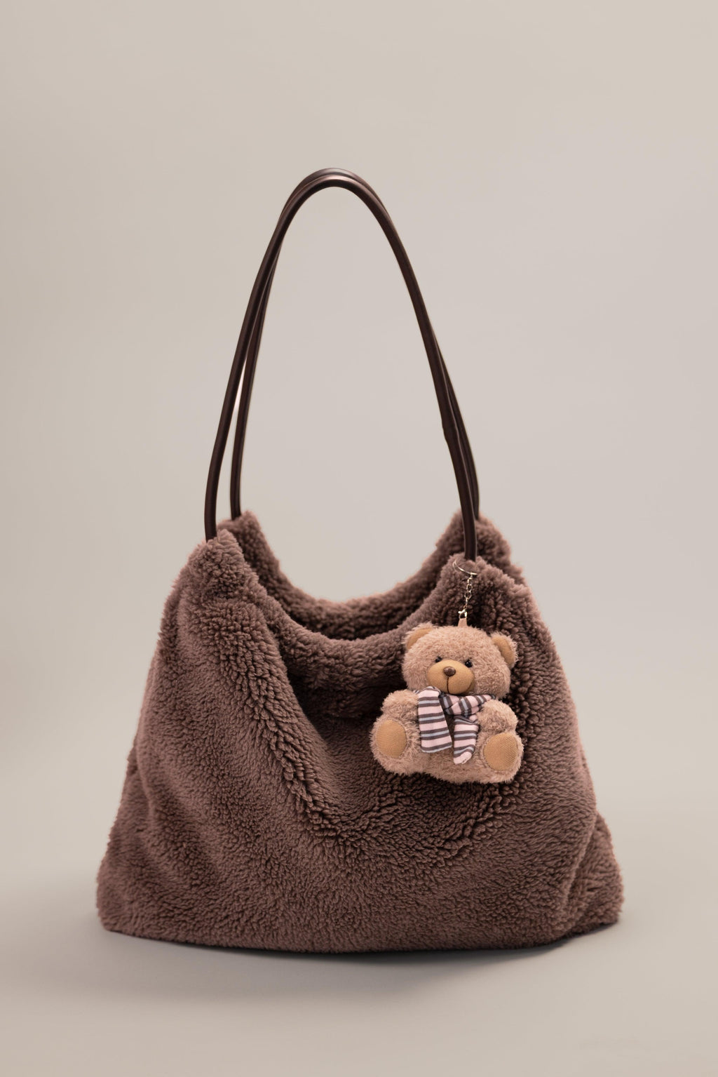 Teddy Fleece Bag In Chestnut