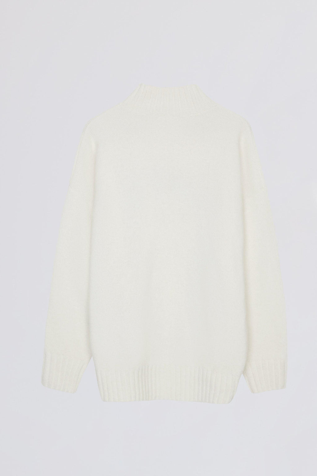 Soft Knit Oversized Jumper In Coconut