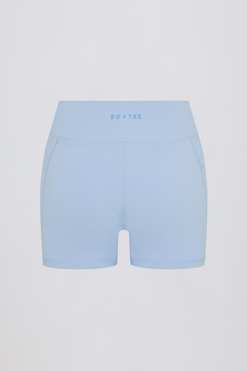 Soft Active Pocket V-waist Mini Shorts In Sky