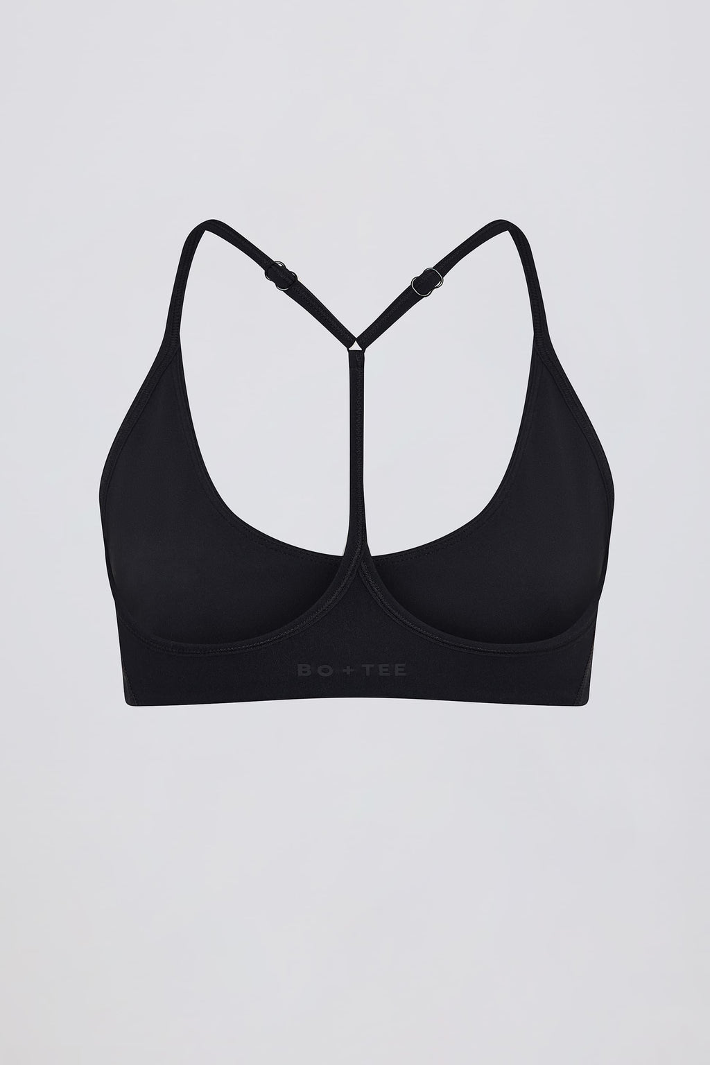 Soft Active Racerback Sports Bra In Black