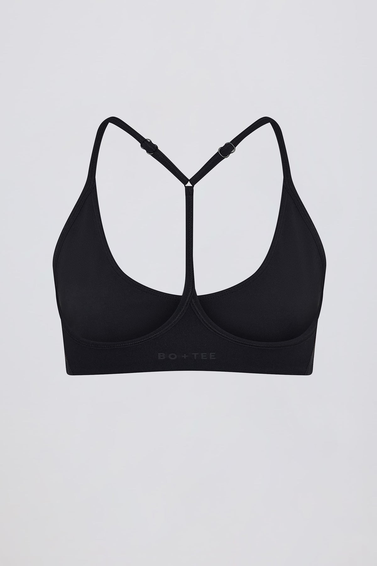 Soft Active Racerback Sports Bra In Black