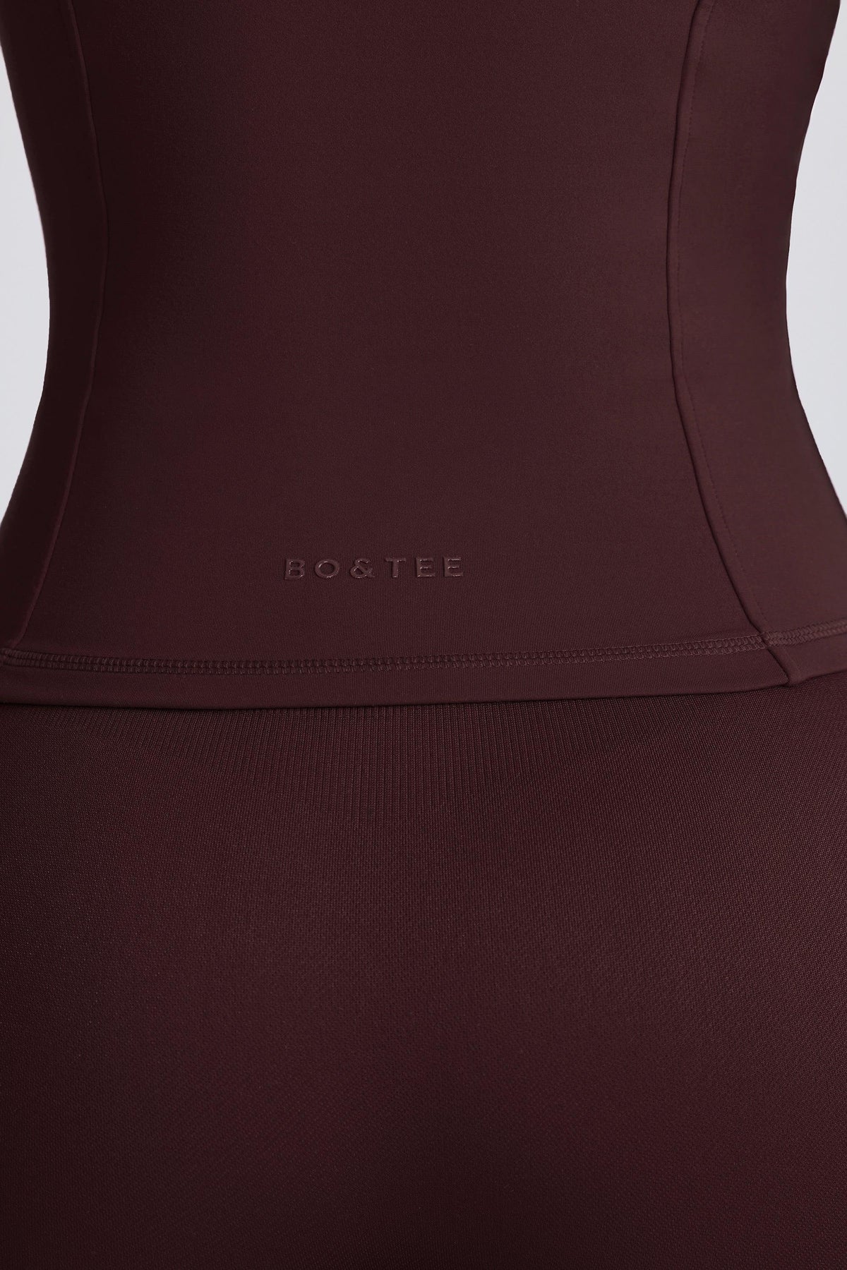 Soft Active Hooded Mid-layer Jacket In Chocolate