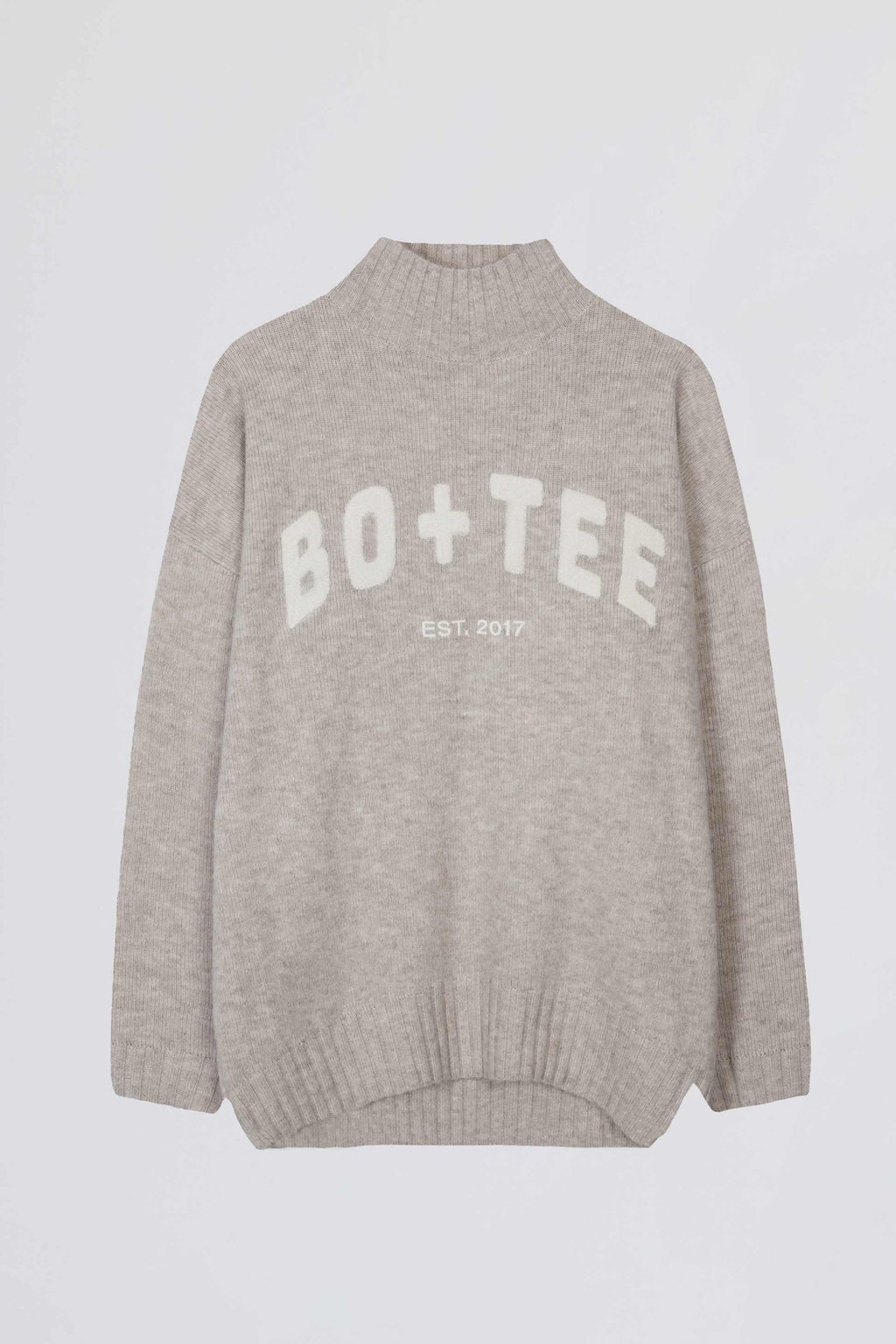 Soft Knit Oversized Jumper In Oatmeal