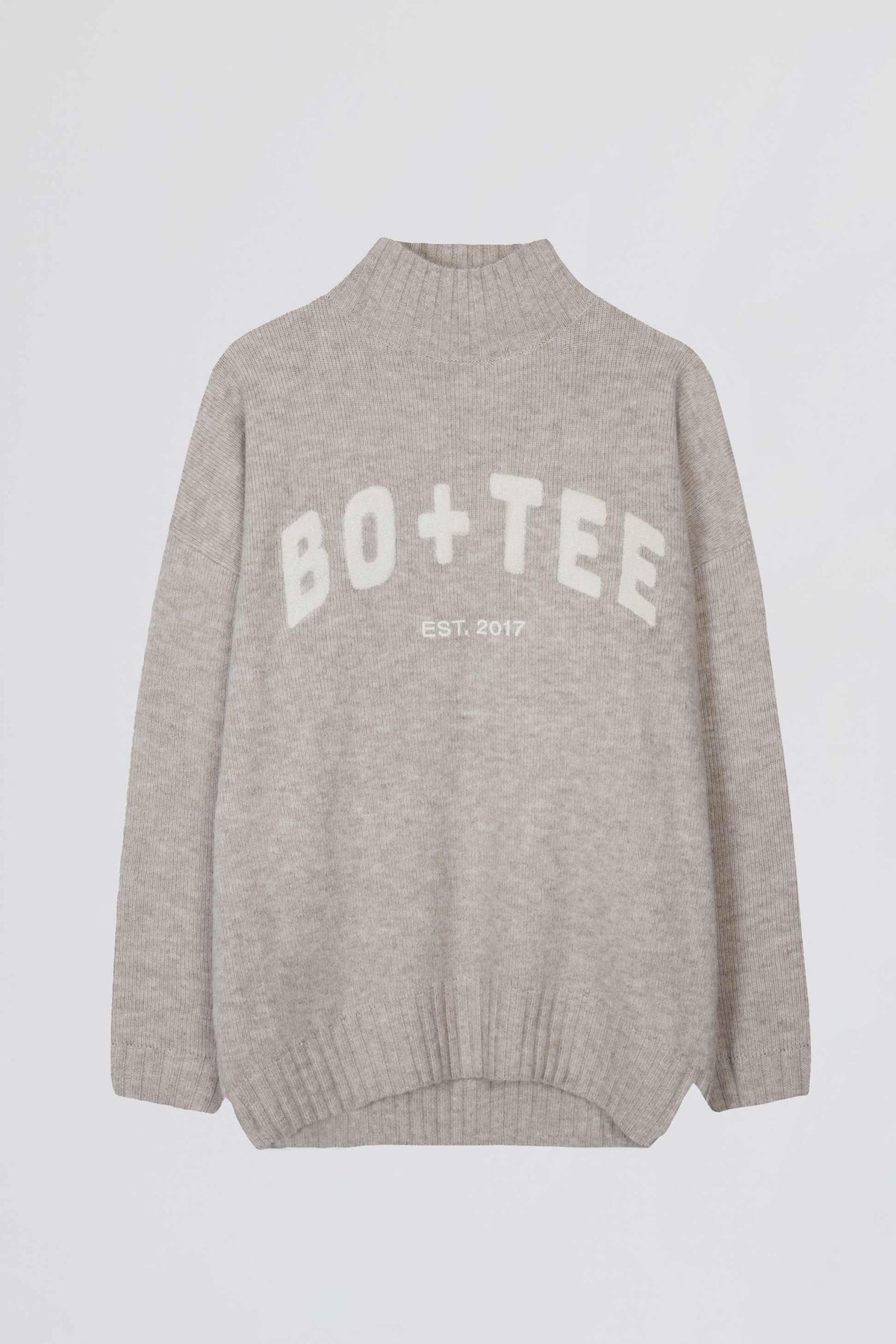 Soft Knit Oversized Jumper In Oatmeal