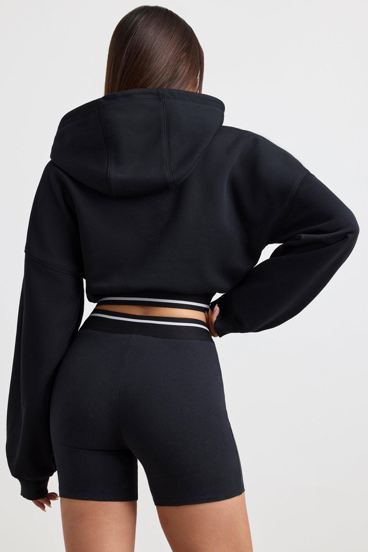 High-waist Mini Shorts In Black