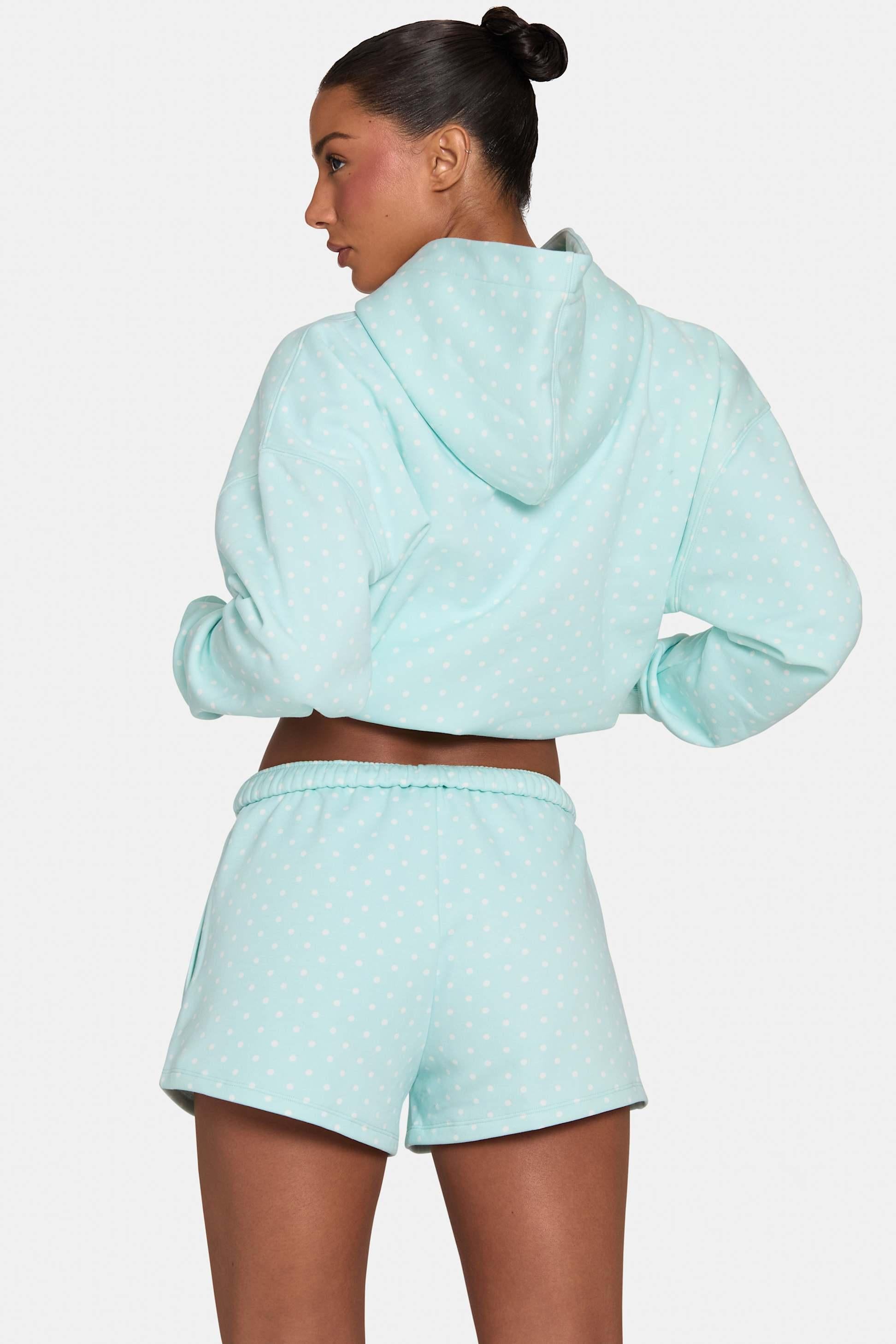 Sweat Shorts In Peppermint Polka Dot