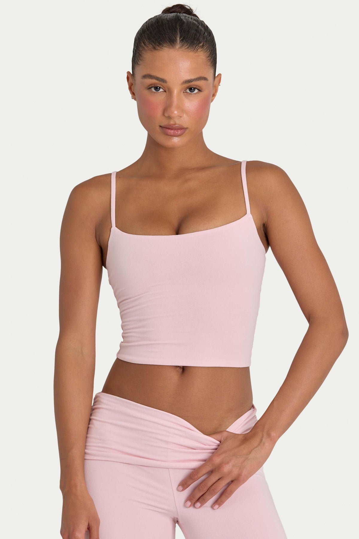 Buttercloud™ Crop Tank Top In Blush