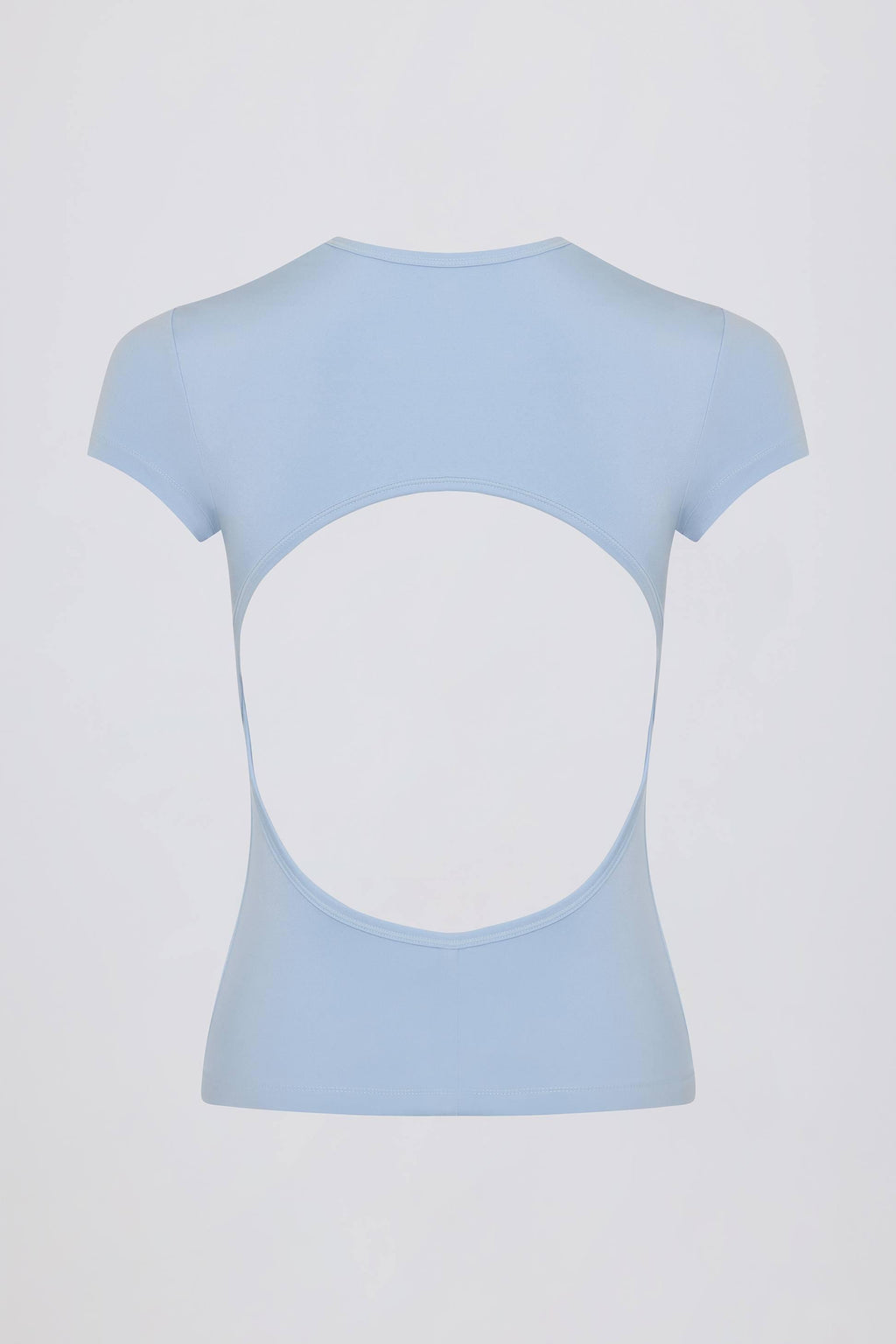 Cut-out Longline T-shirt In Sky
