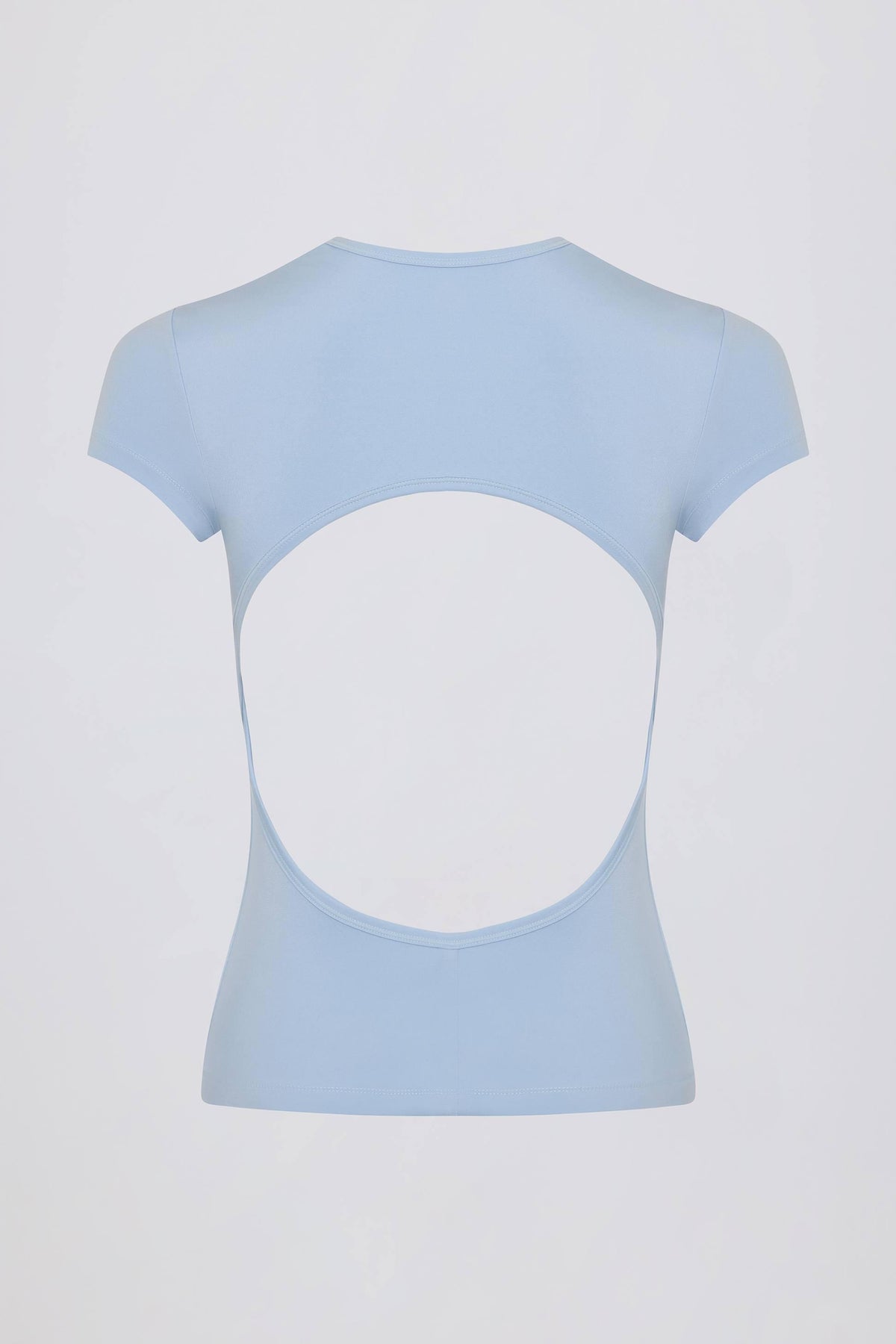 Cut-out Longline T-shirt In Sky