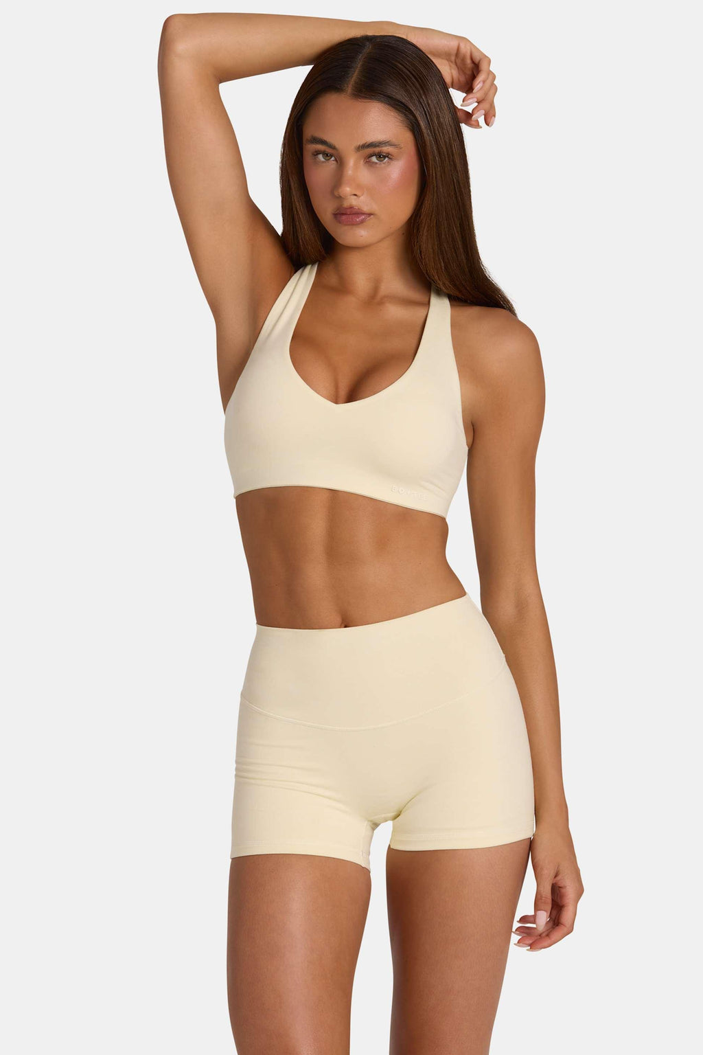 Soft Active Low-impact Sports Bra In Lemon Marl