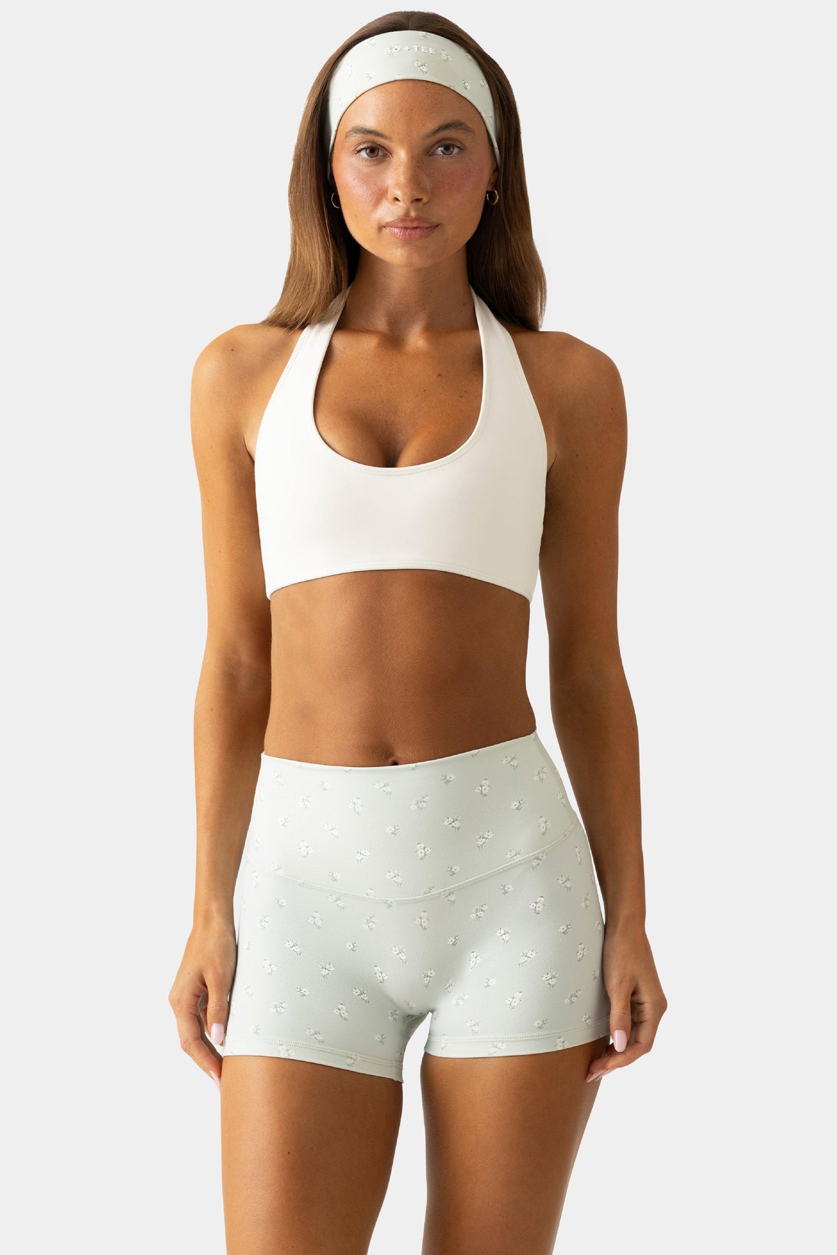 Soft Active Reversible Sports Bra In Matcha Meadow