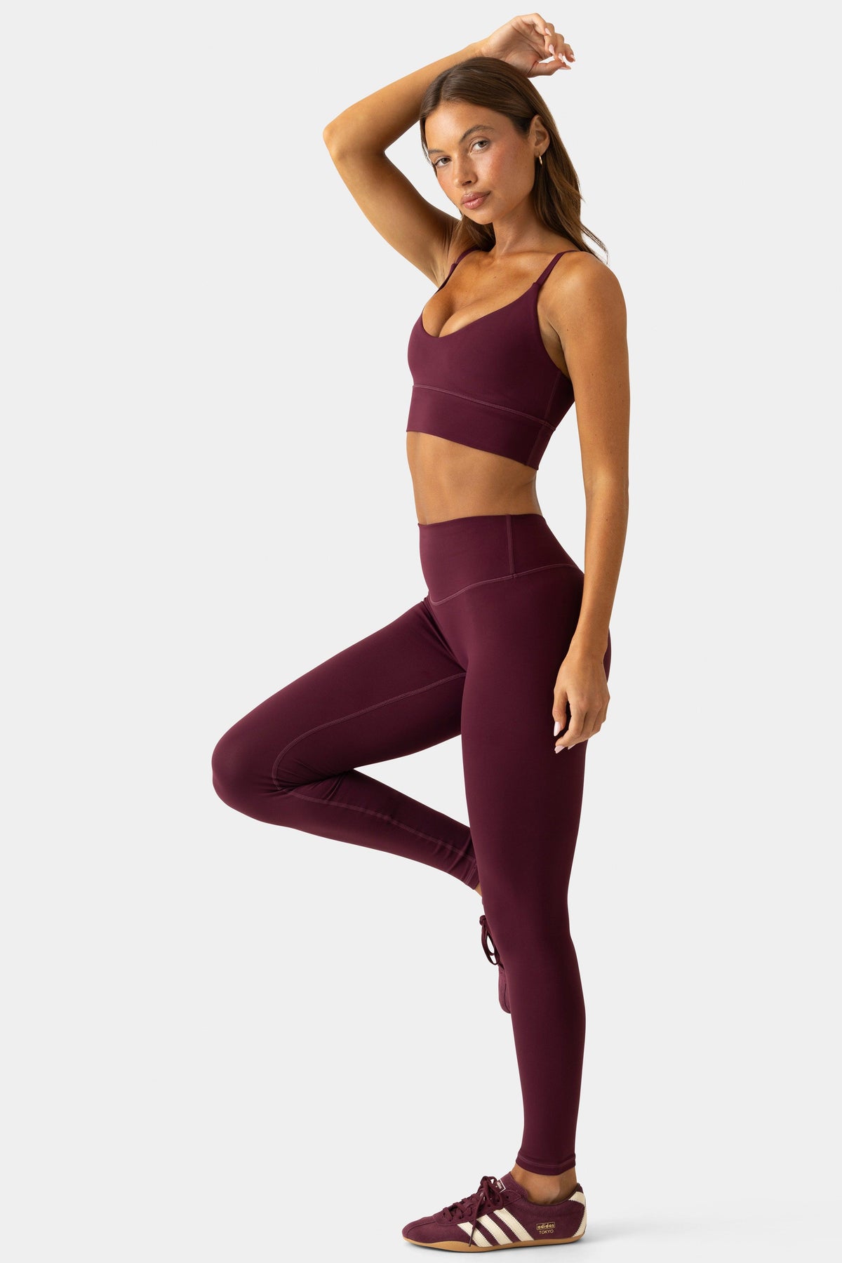 Soft Active Full-length Leggings In Plum