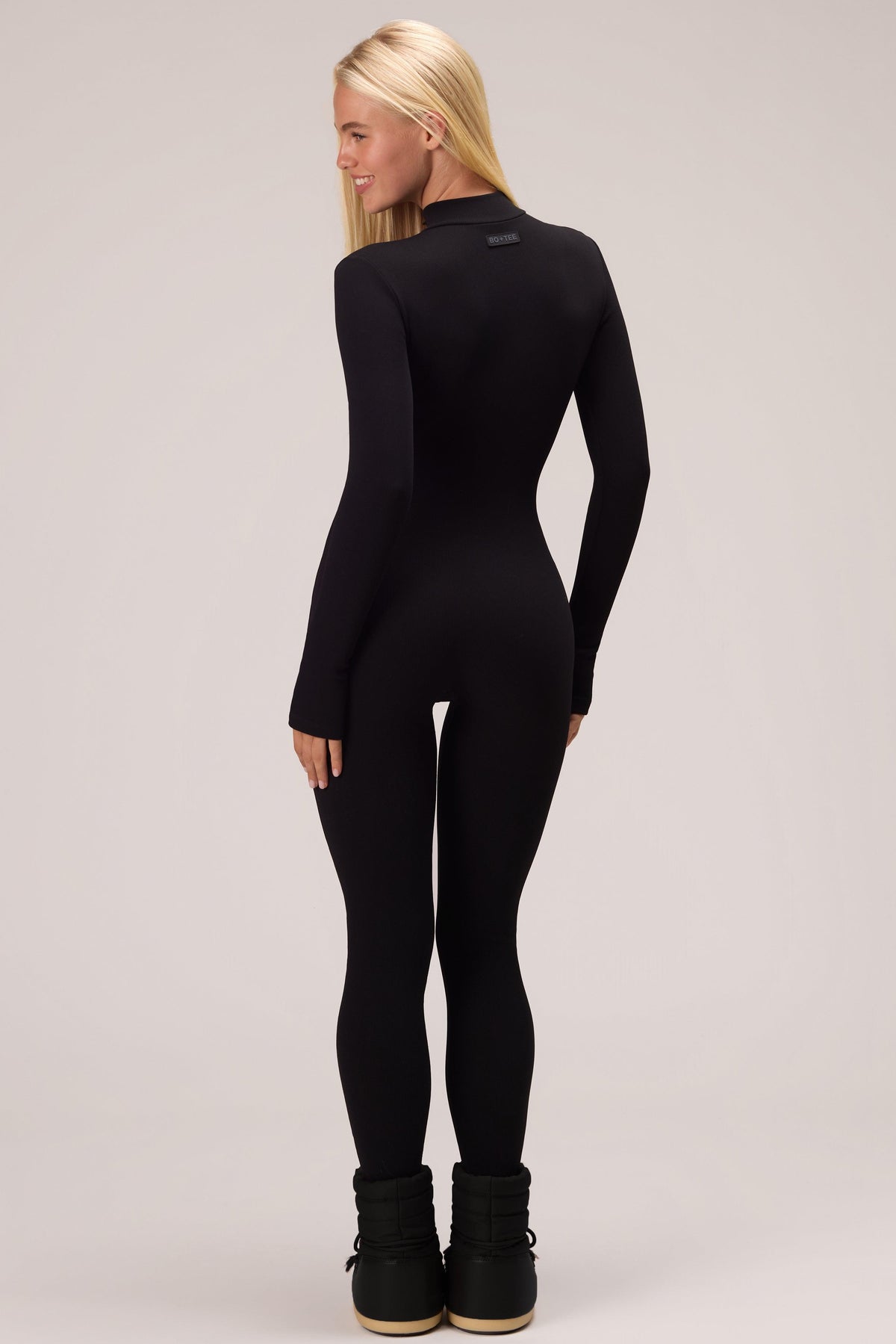 Thermal Base-layer Jumpsuit In Black