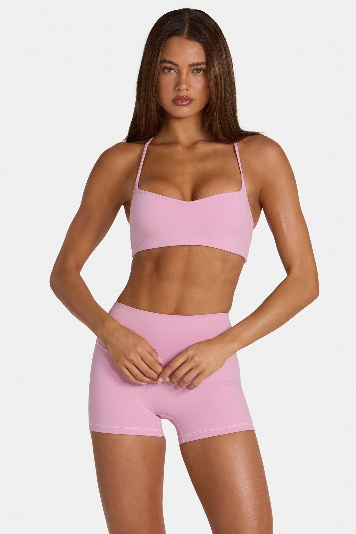 Soft Active Low-impact Sports Bra In Sweet Pink