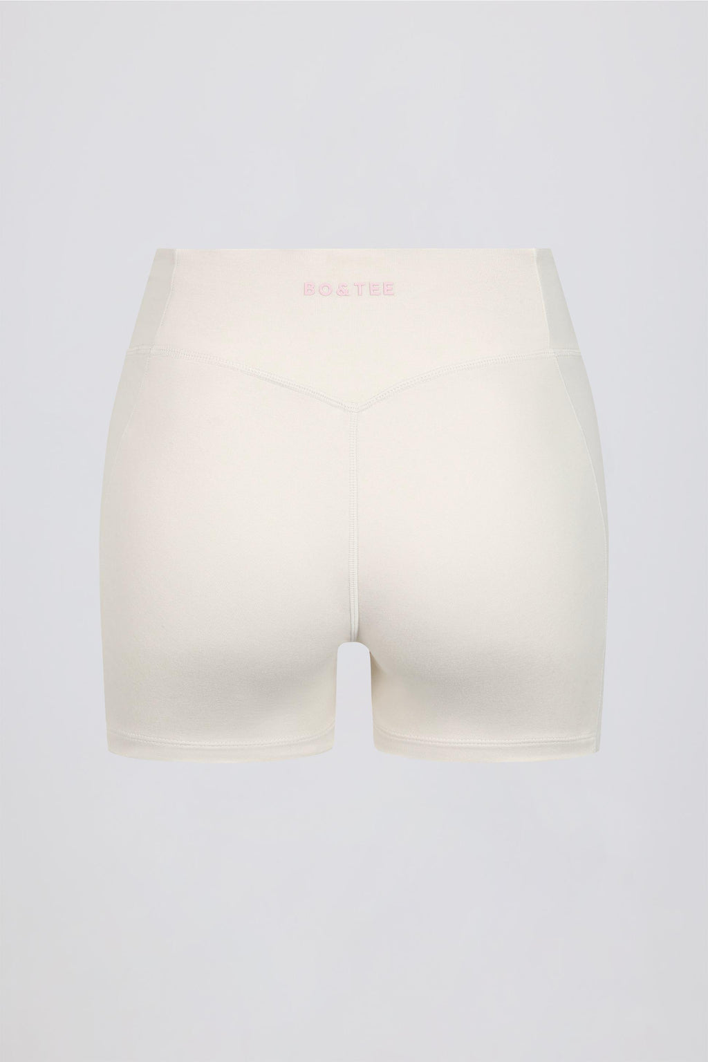 Ruched Mini Shorts In Vanilla
