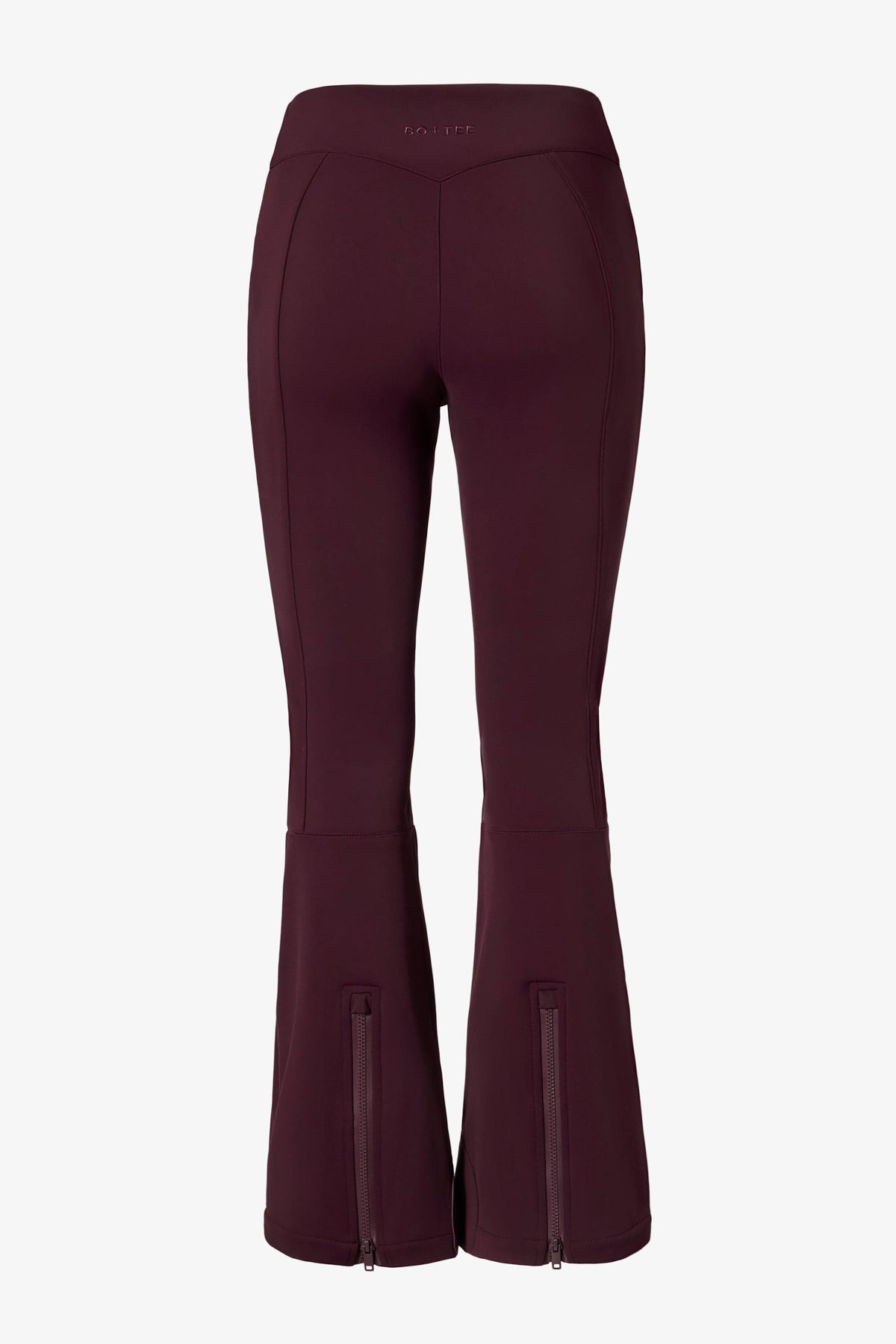 Waterproof Belted Ski Salopettes In Burgundy