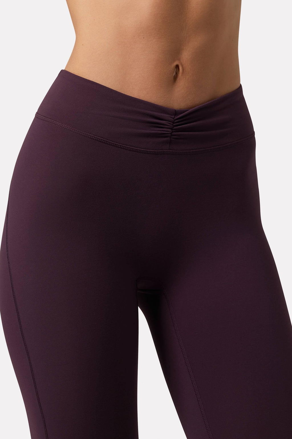 Soft Active Ruched Leggings In Plum