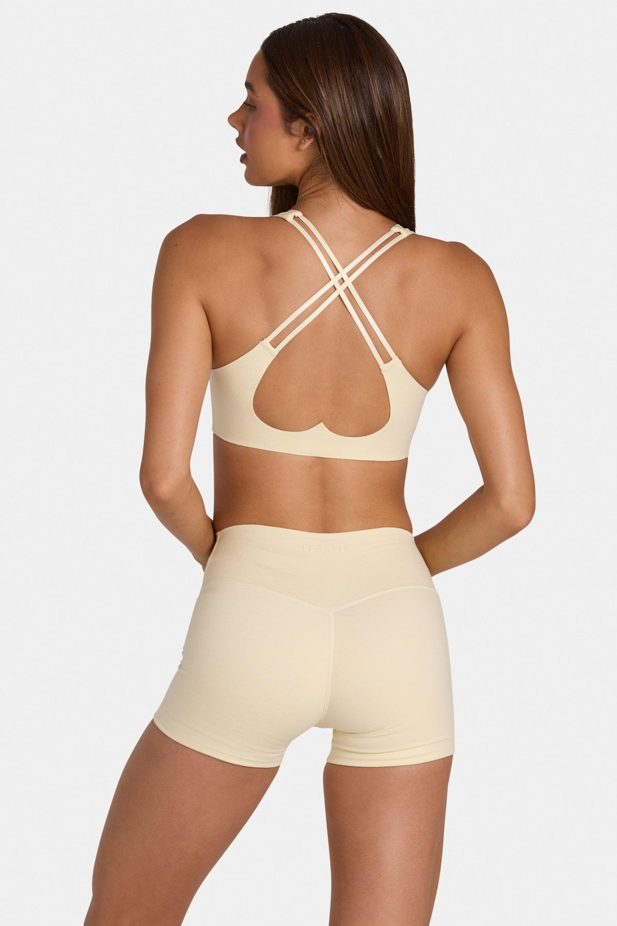 Soft Active Low-impact Sports Bra In Lemon Marl