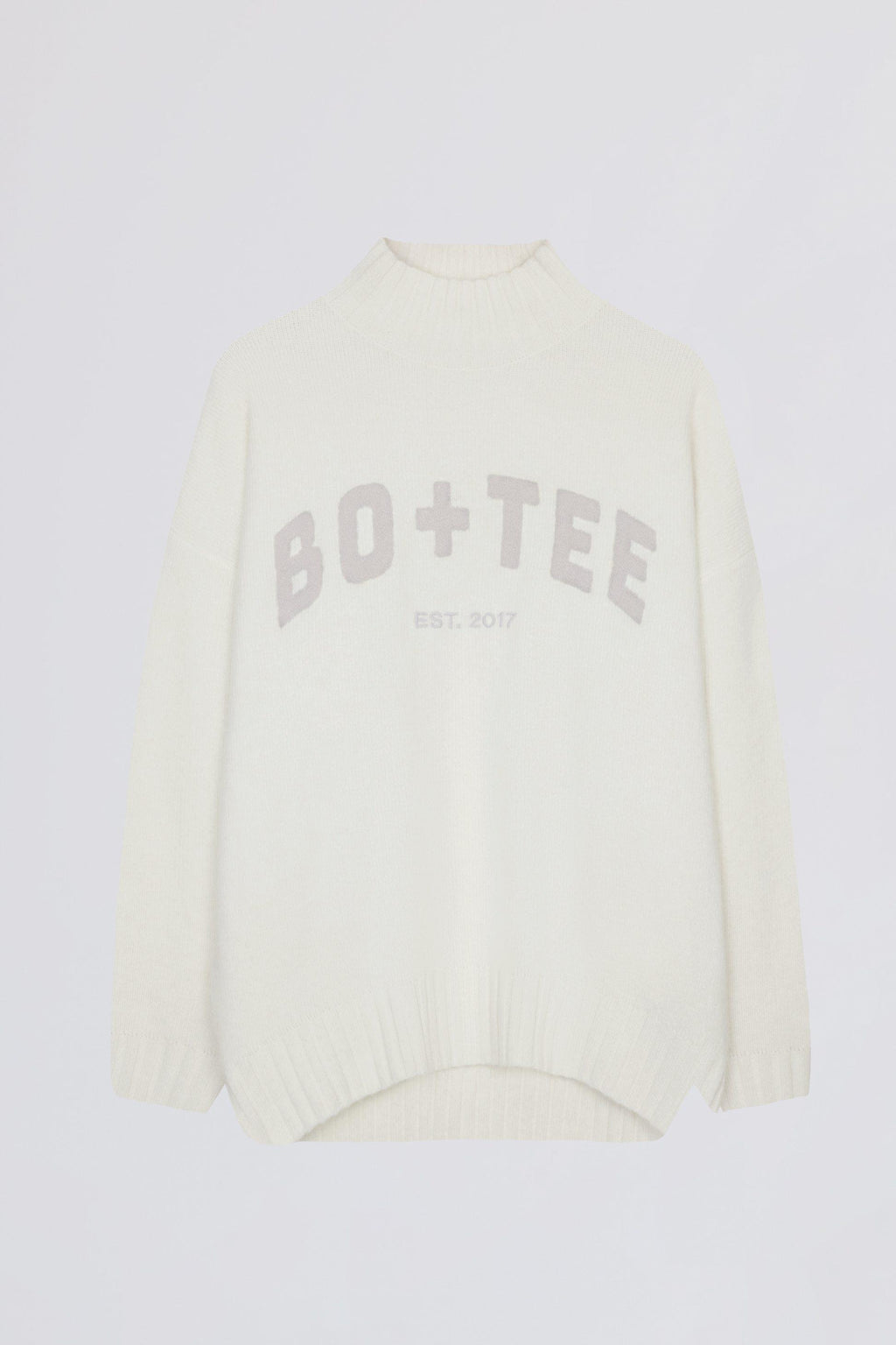 Soft Knit Oversized Jumper In Coconut