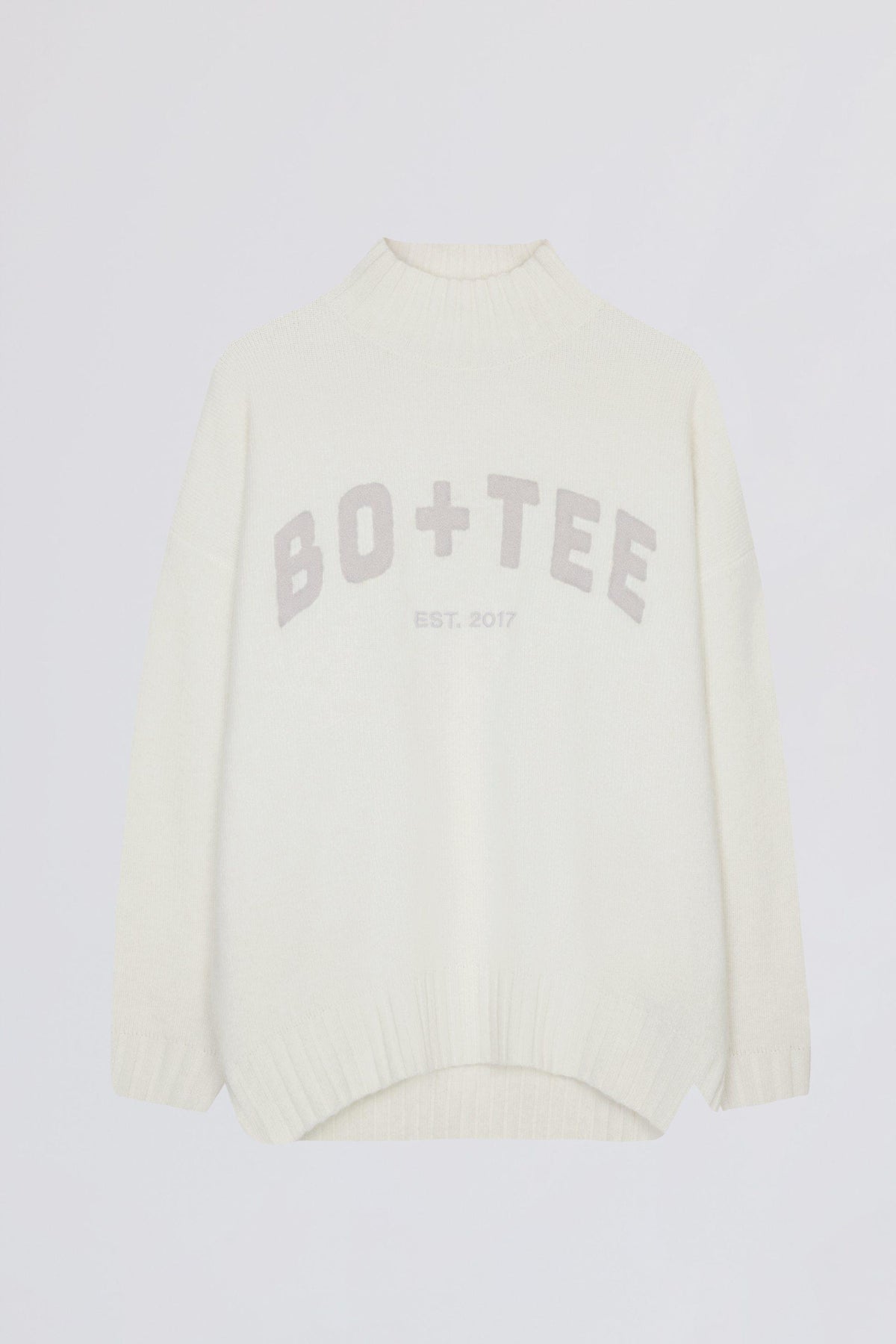 Soft Knit Oversized Jumper In Coconut