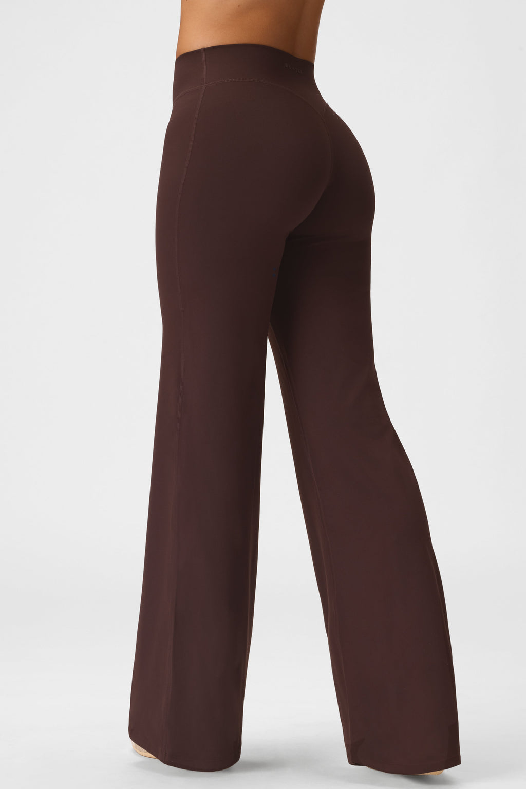 Soft Active Wide-leg Trousers In Espresso