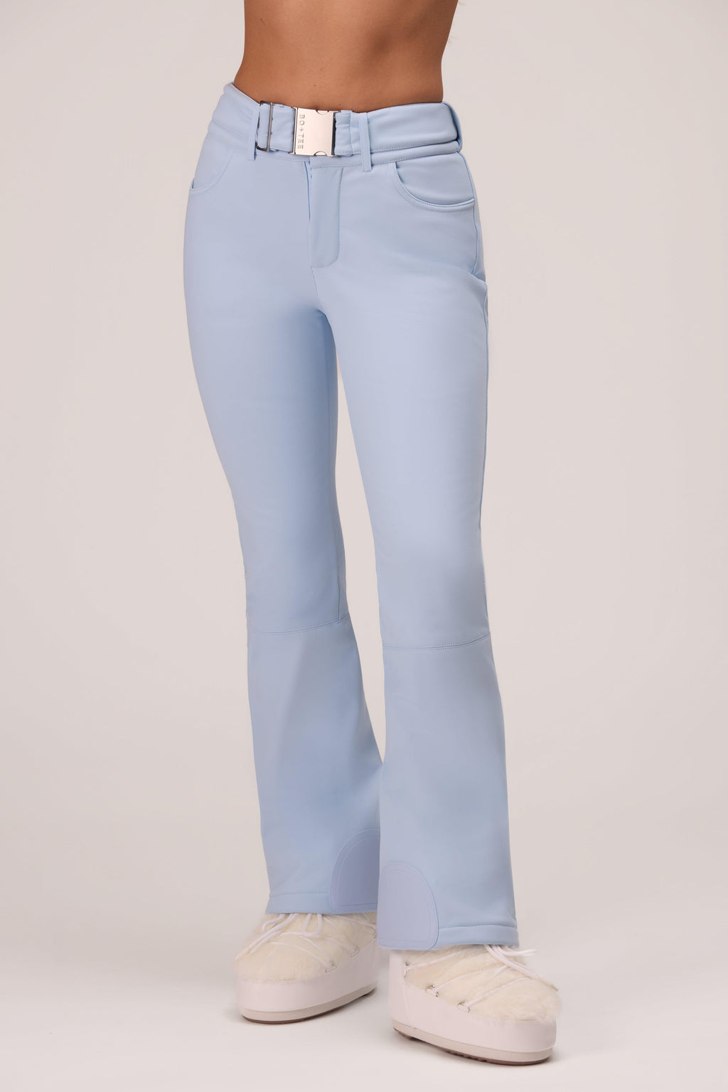 Water Resistant Fitted Salopette In Powder Blue
