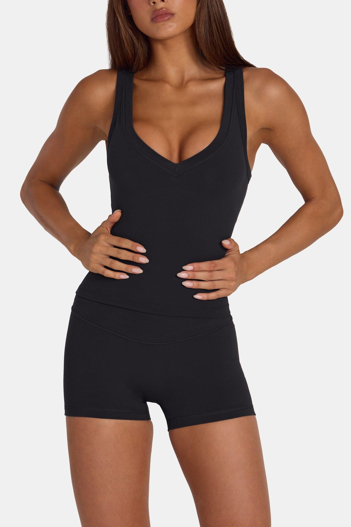 Soft Active Tank Top In Black