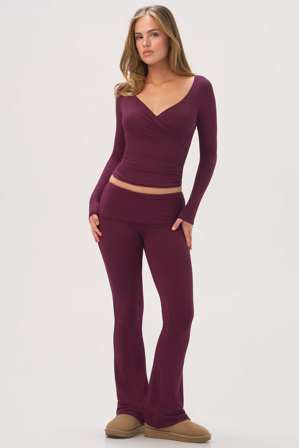 Buttercloud™ Long-sleeve Top In Plum
