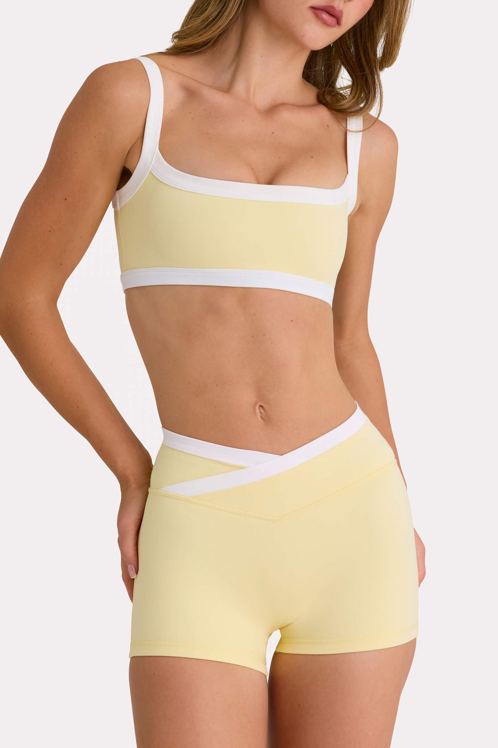 Soft Active Sports Bra In Lemon