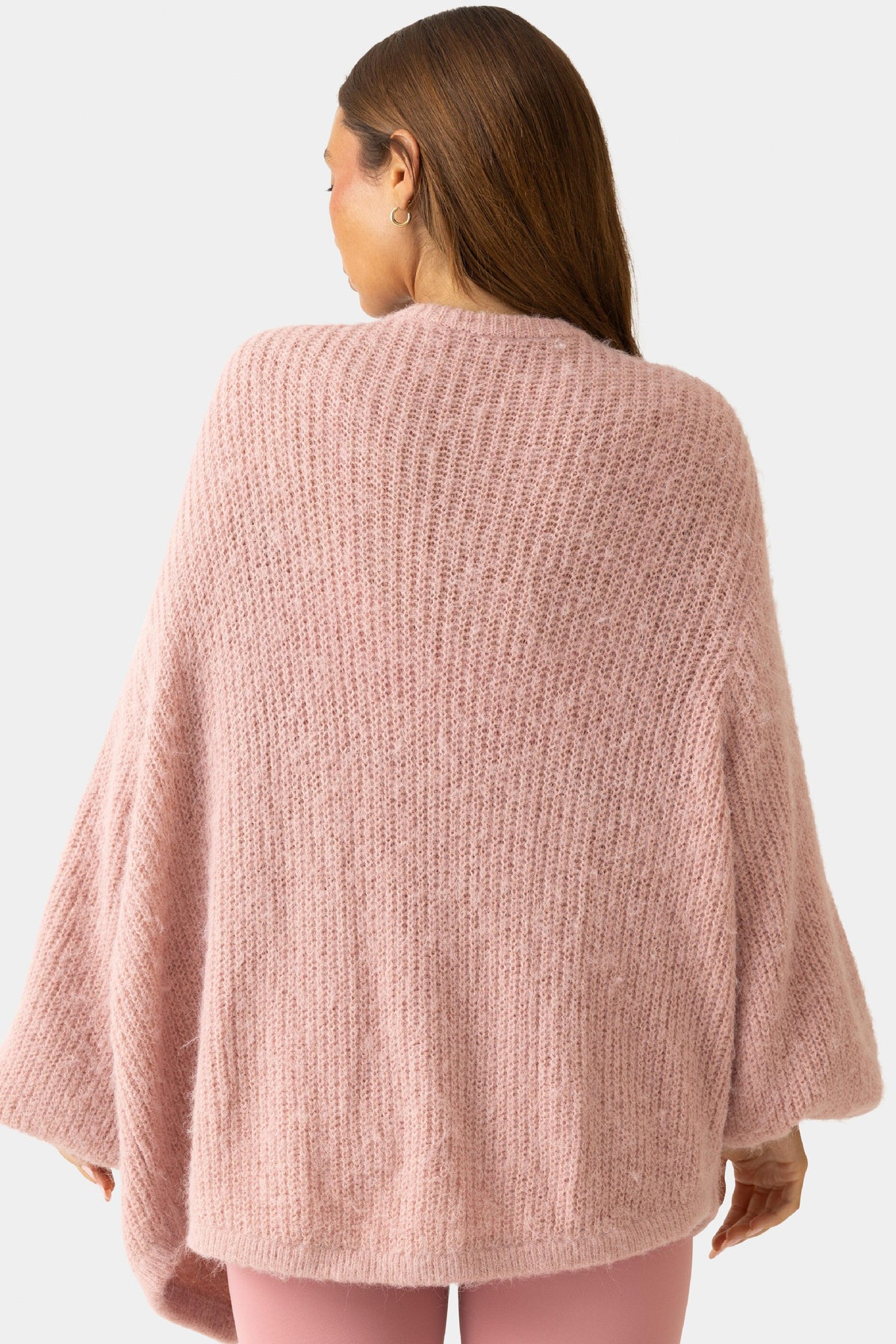 Soft Knit Cardigan In Ballet Pink