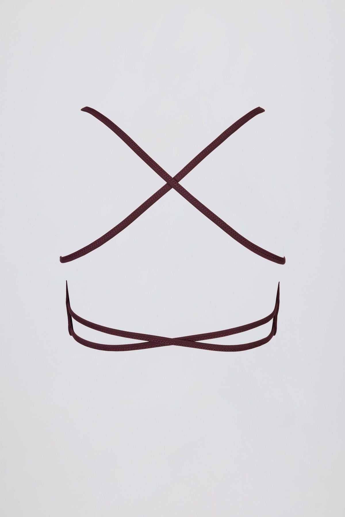Super Sculpt Seamless Backless Sports Bra In Burgundy
