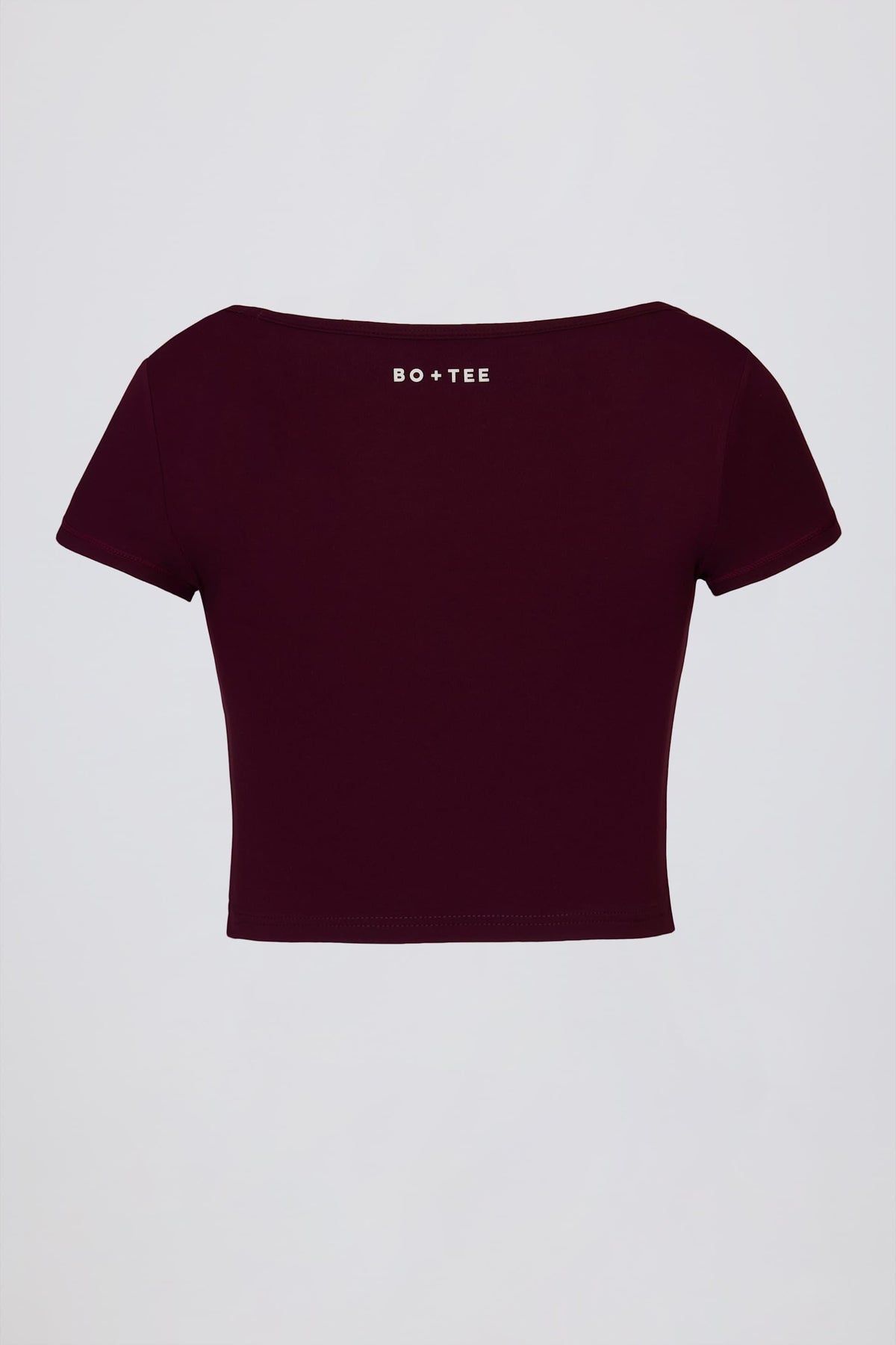 Soft Active Sweetheart-neck Crop Top In Burgundy