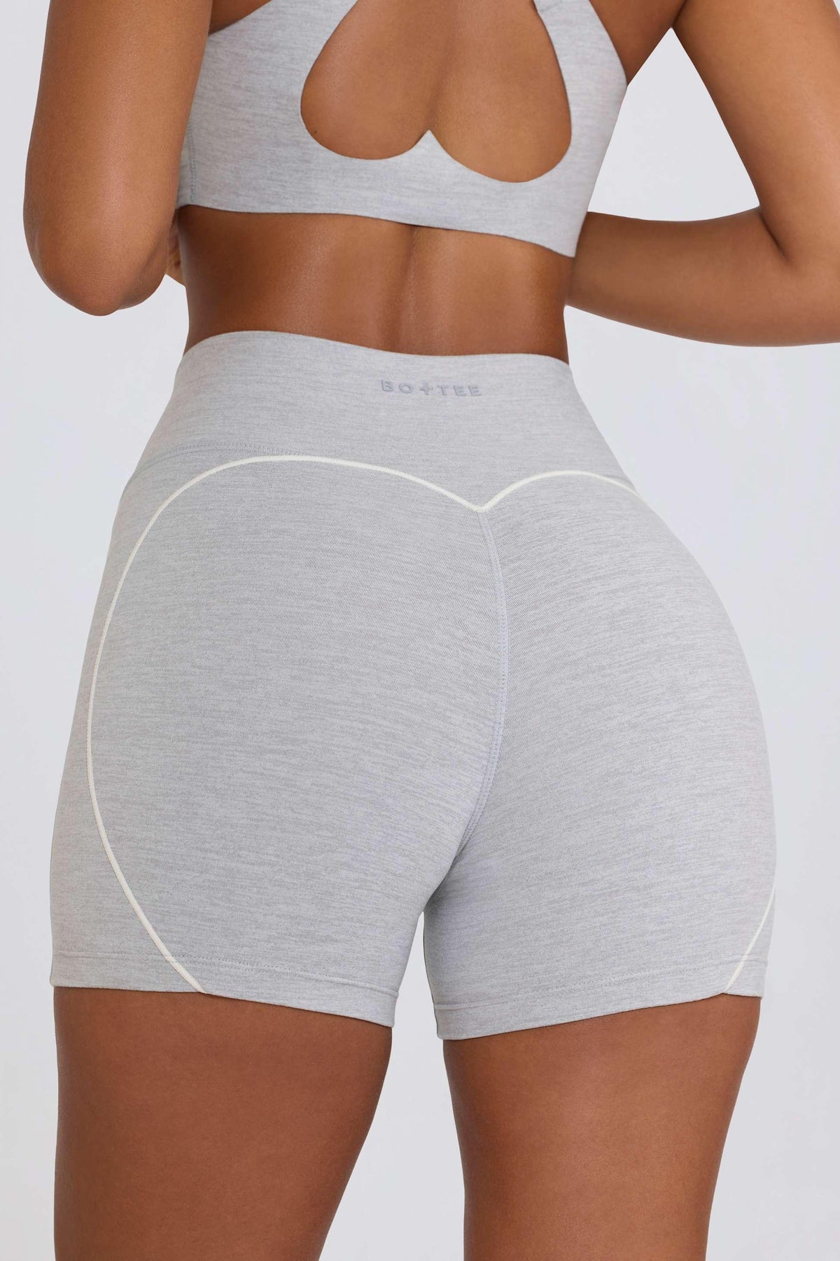 Soft Active Mini Shorts In Grey