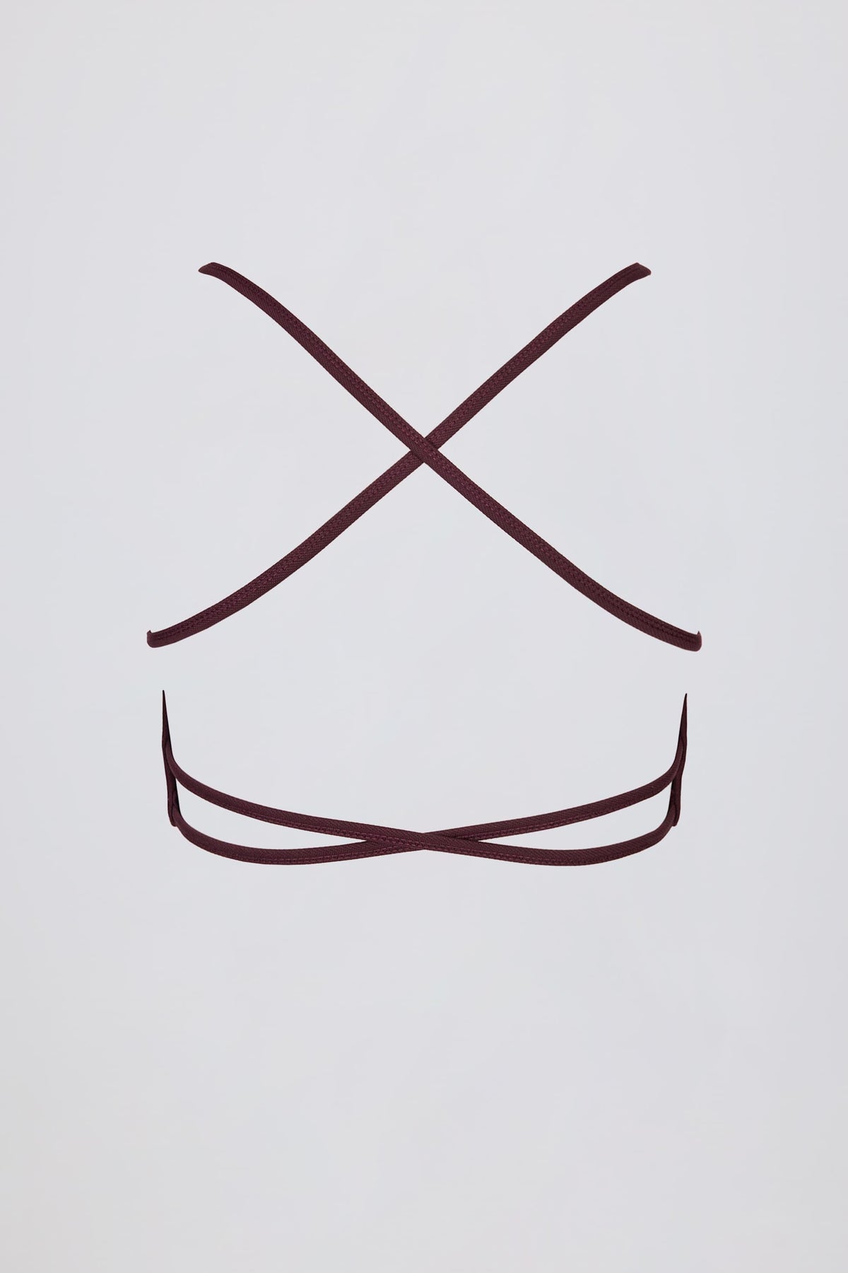 Super Sculpt Seamless Backless Sports Bra In Burgundy