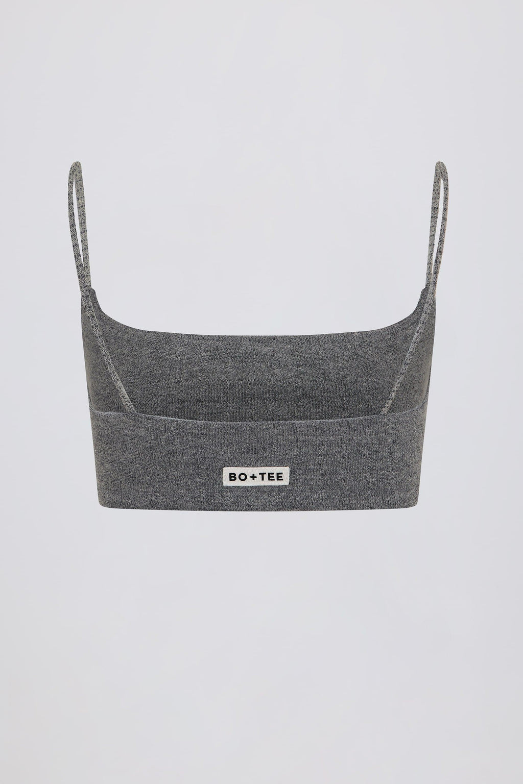 Square-neck Bralette In Dark Grey