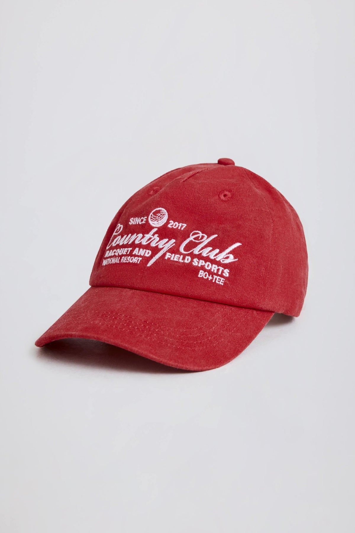 Baseball Camp In Dark Red
