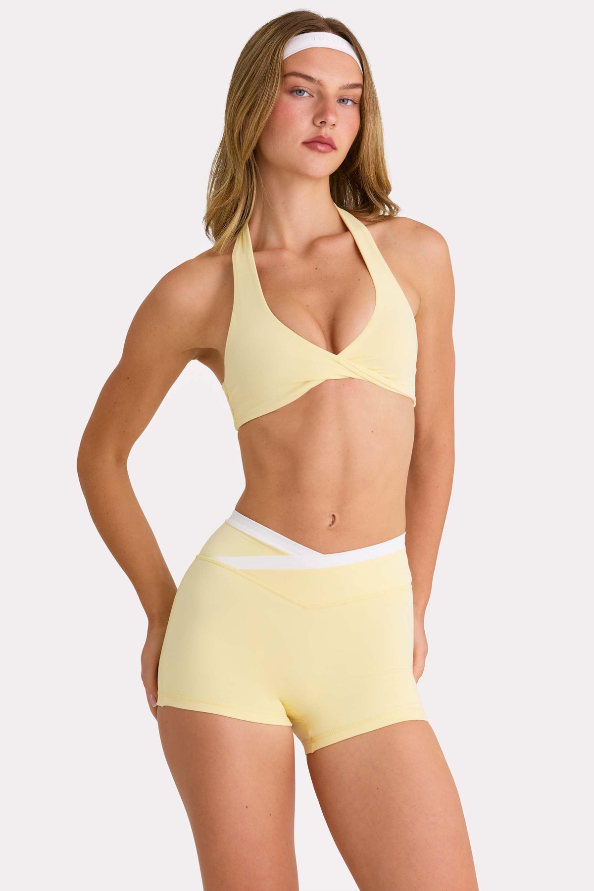 Soft Active Sports Bra In Lemon