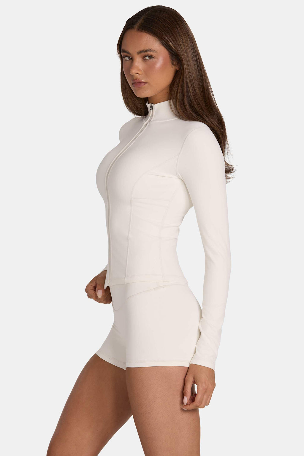 Soft Active Zip-up Jacket In Coconut
