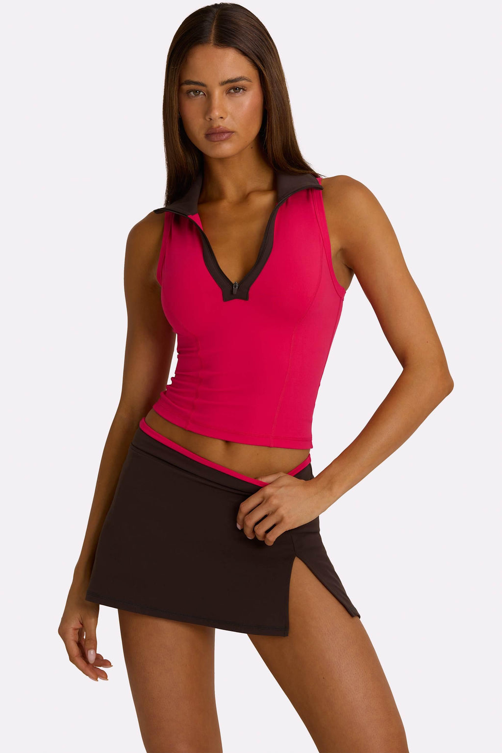 Soft Active Mini Skort In Truffle