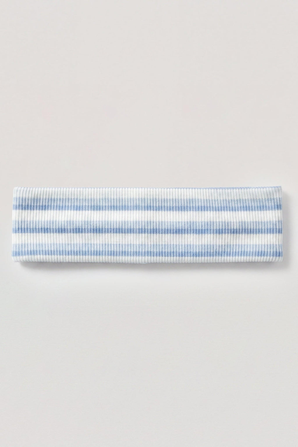 Ribbed Jersey Headband In Blue Stripe