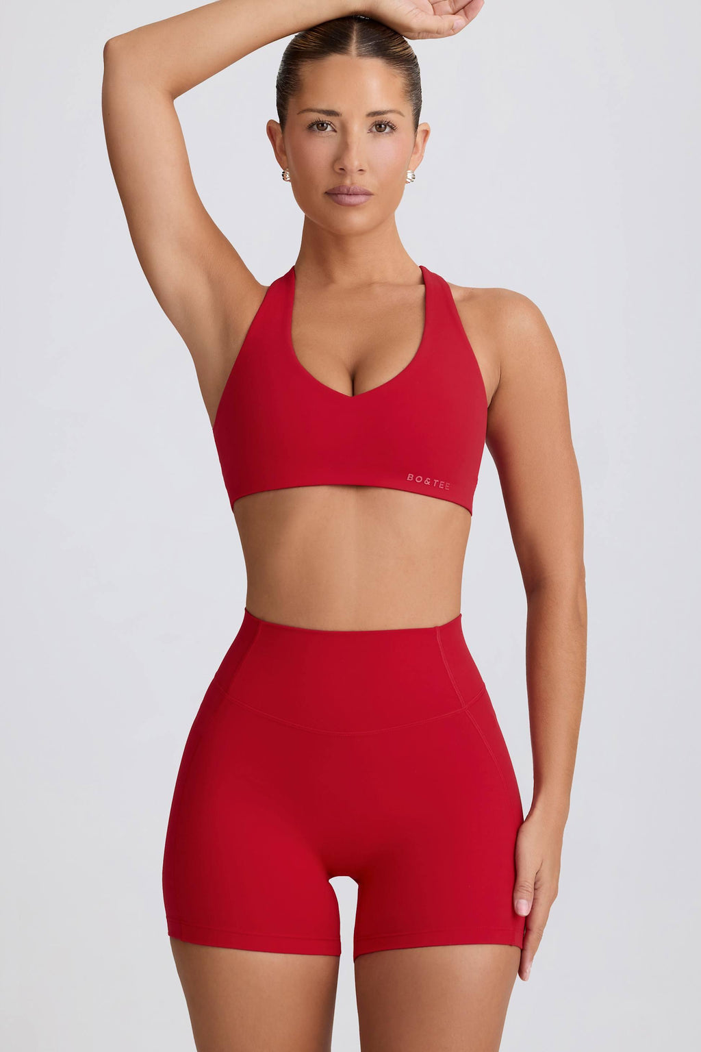 Soft Active Low-impact Sports Bra In Hot Red