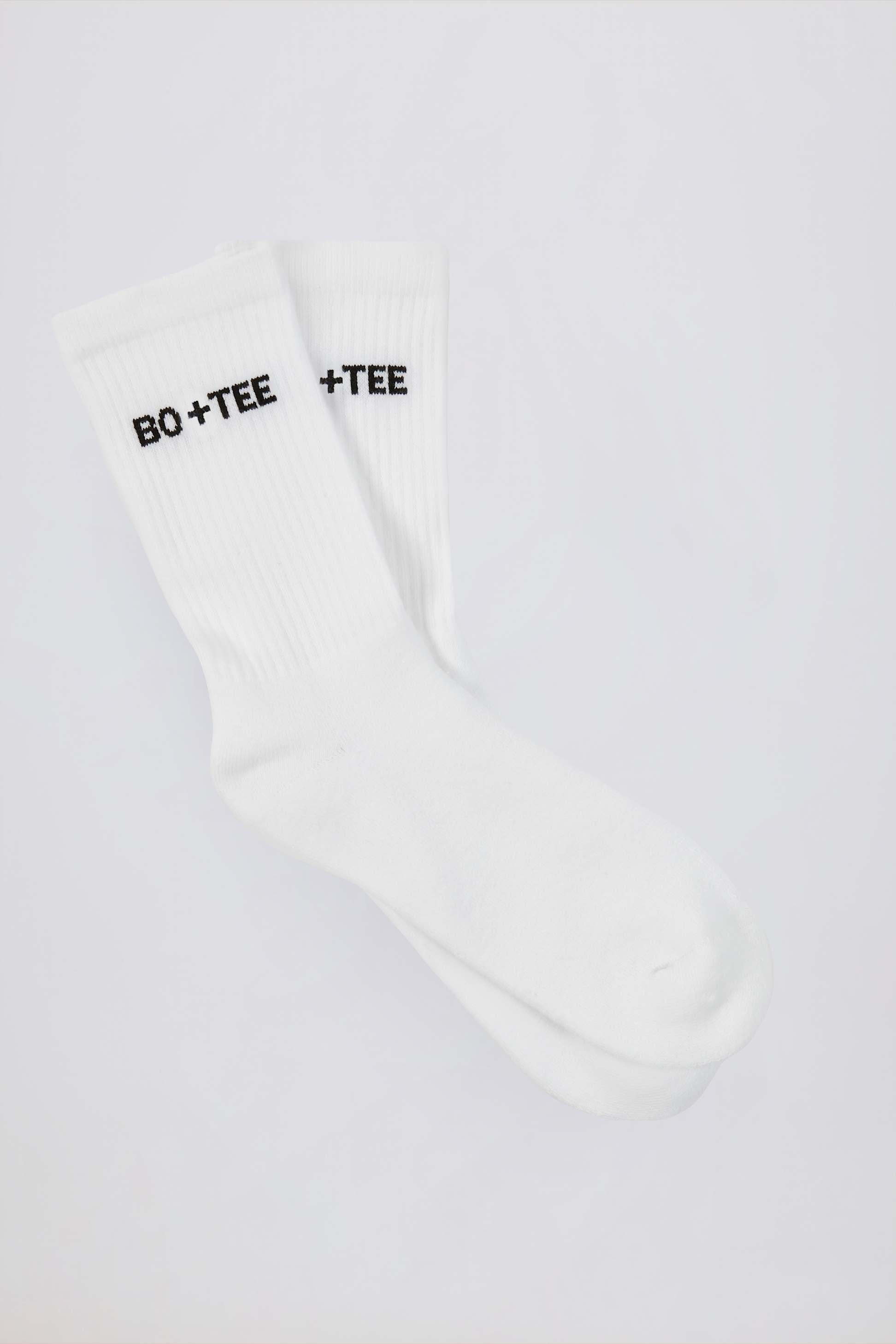 Ribbed Crew Sock Bundle In White